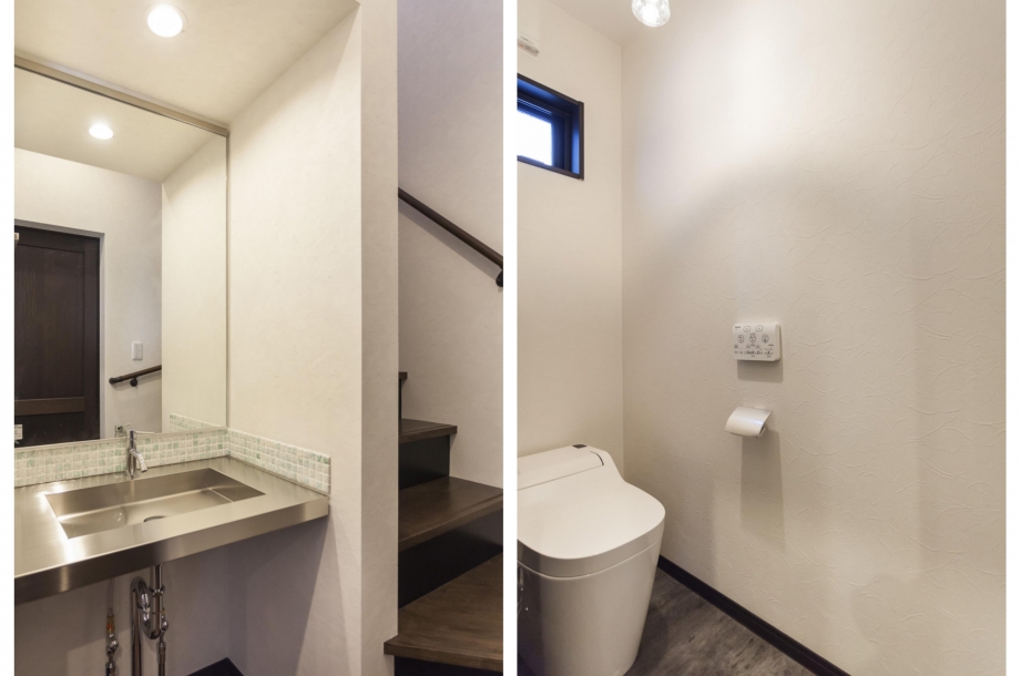 フラットでモダンなイメージは細かなところまで統一しています。