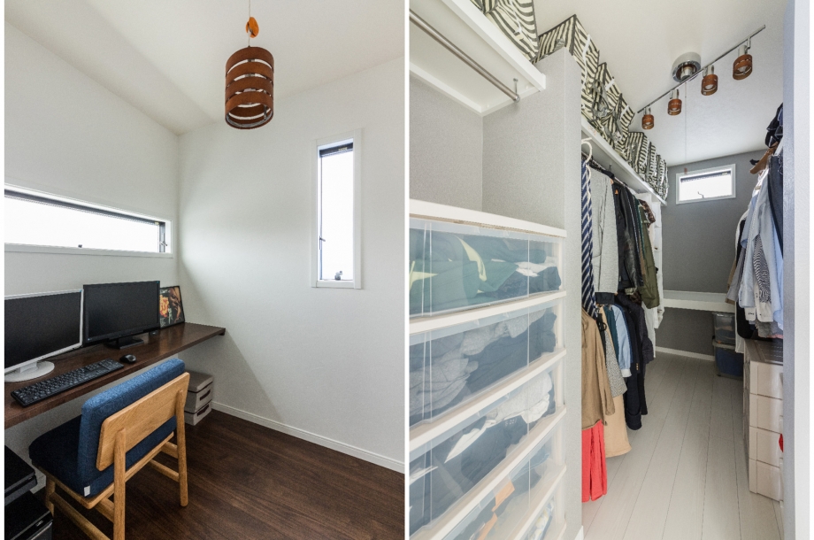 書斎やウォークインクローゼットなど使いやすい空間が他にもたくさんあります。